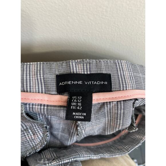 Adrienne Vittadini Pink & Gray Dress Pants - Size 12 - Picture 11 of 13
